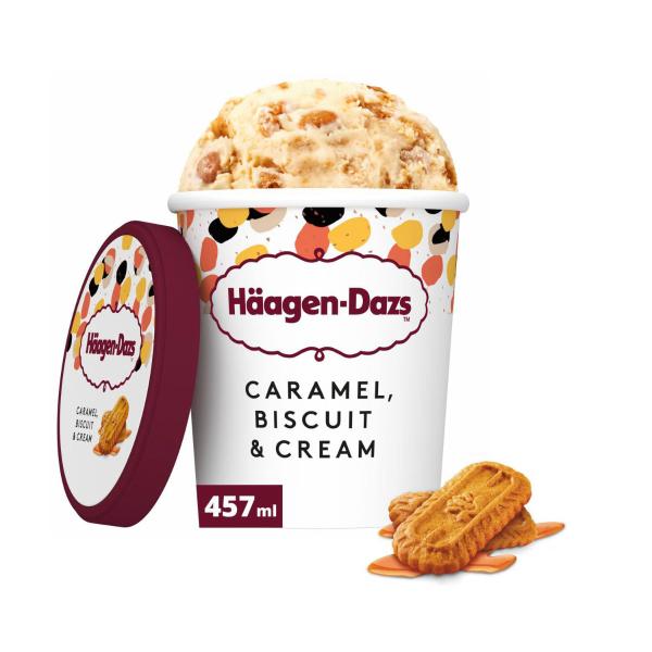 Caramel, Biscuit & Cream Ice Cream Tub