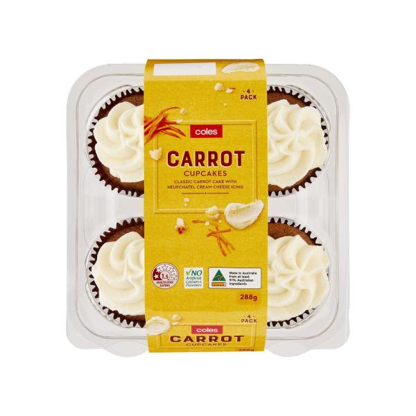 Carrot Cupcakes 4 Pack