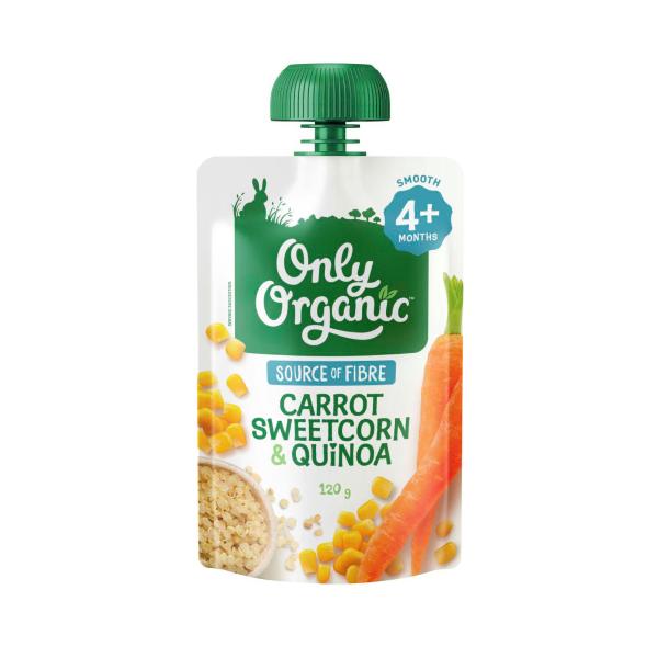 Sweetcorn Carrot & Quinoa Baby Food Pouch 4+month