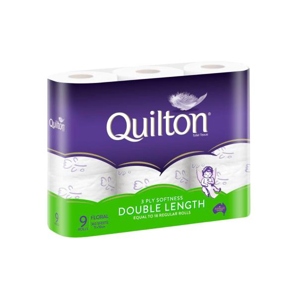 3 Ply Double Toilet Rolls Floral Soft