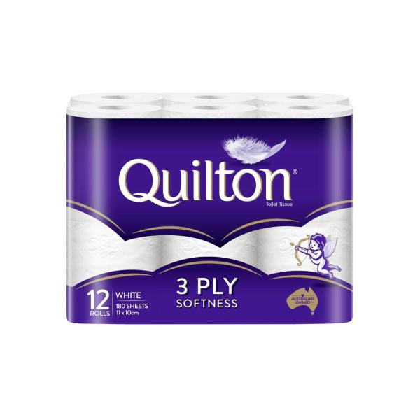 3 Ply Unscented White Toilet Paper