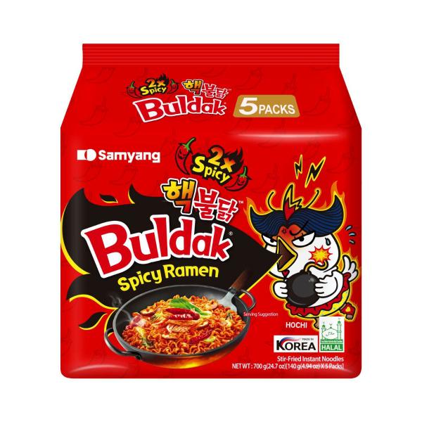Buldak Spicy Ramen 2xspicy 5 Pack