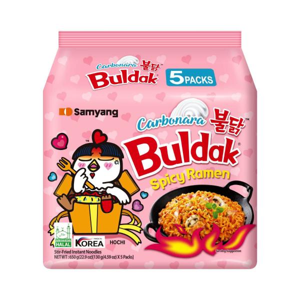 Buldak Spicy Ramen Carbonara 5 Pack