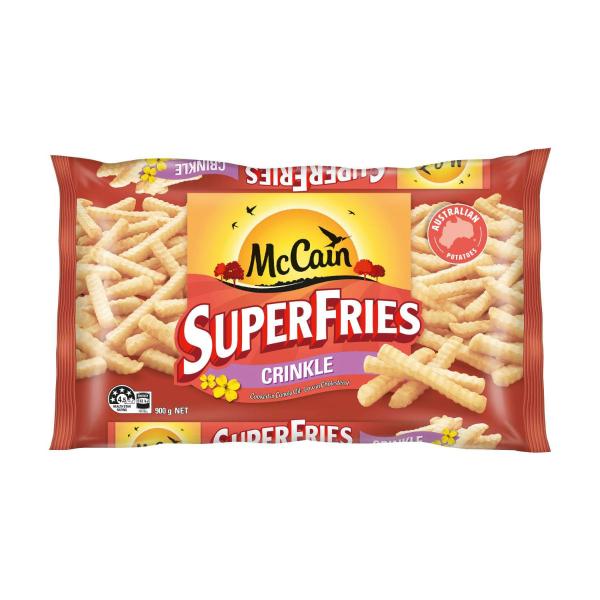 Superfries Frozen Potato Chips Crinkle Cut
