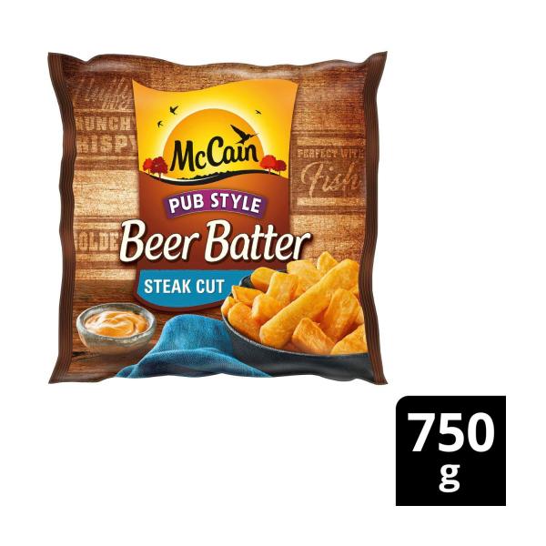 Beer Batter Potato Chips Frozen Steak Cut