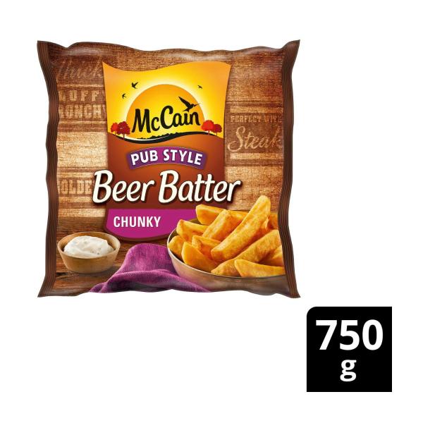 Beer Battered Potato Chips Frozen Chunky