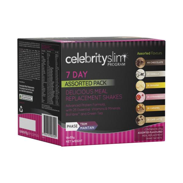 Slim 7 Day Assorted Pack Meal Replacement Shakes 14 Pack