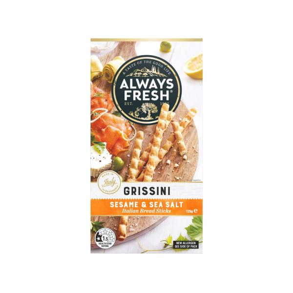 Grissini Breadsticks Sesame & Sea Salt