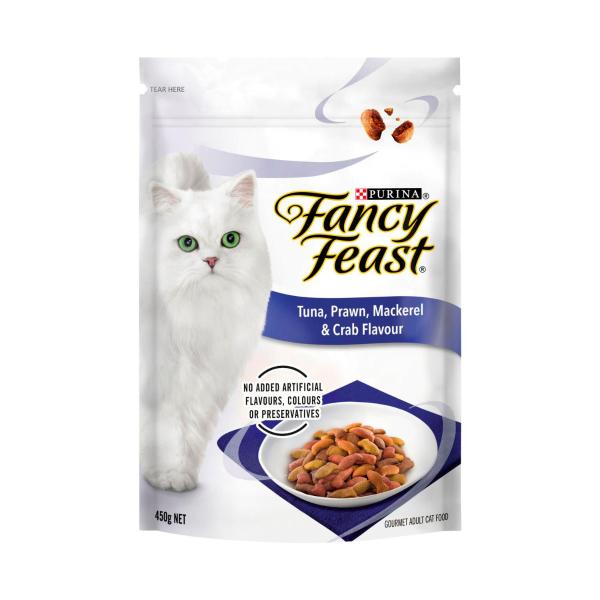 Dry Cat Food Tuna Prawn Mackerel Crab