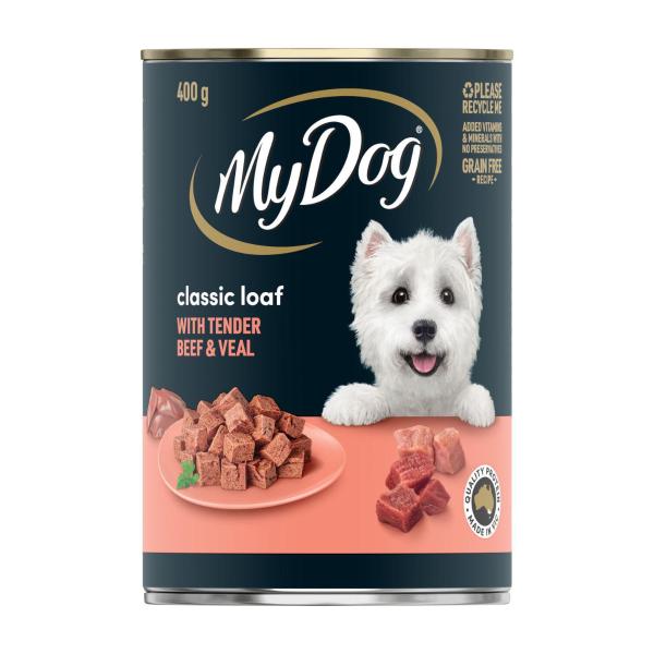 Classic Loaf With Tender Beef & Veal Can Wet Dog Food