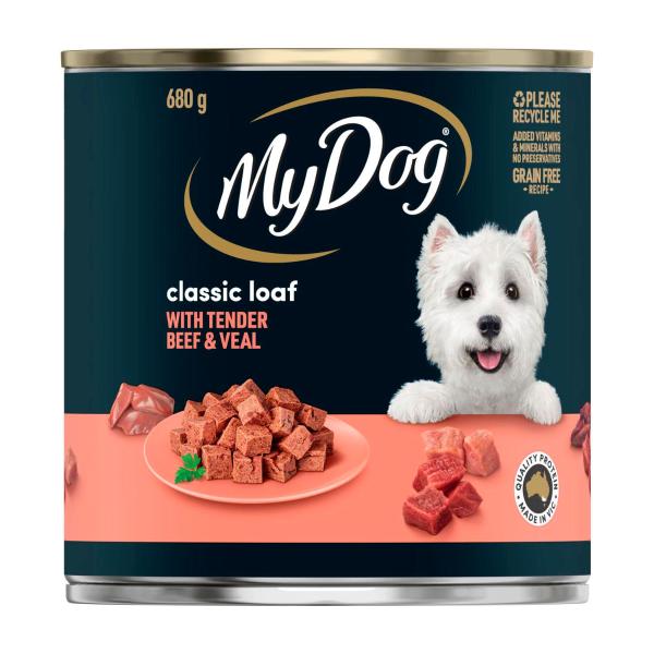 Classic Loaf With Tender Beef & Veal Can Wet Dog Food