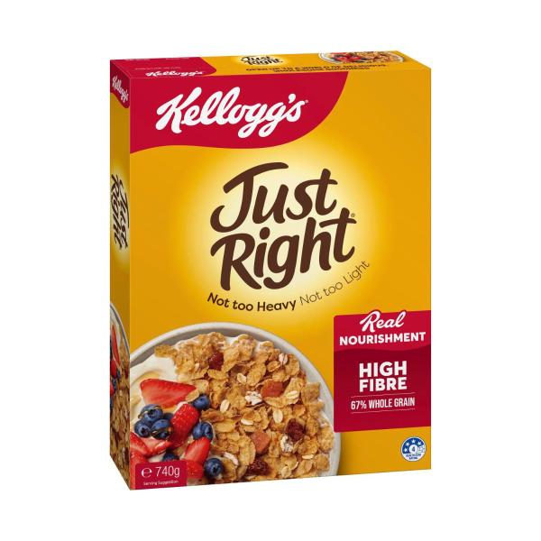 Just Right Breakfast Cereal With Whole Grains Apricot Pieces And Sultanas