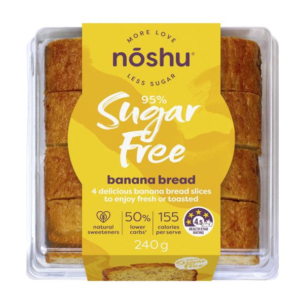 95% Sugar Free Banana Bread Slices