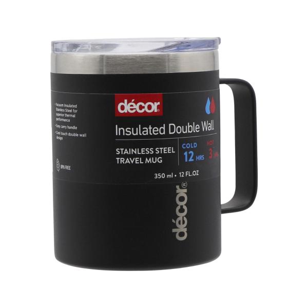 Insulated Double Wall Stainless Steel Travel Mug 350ml
