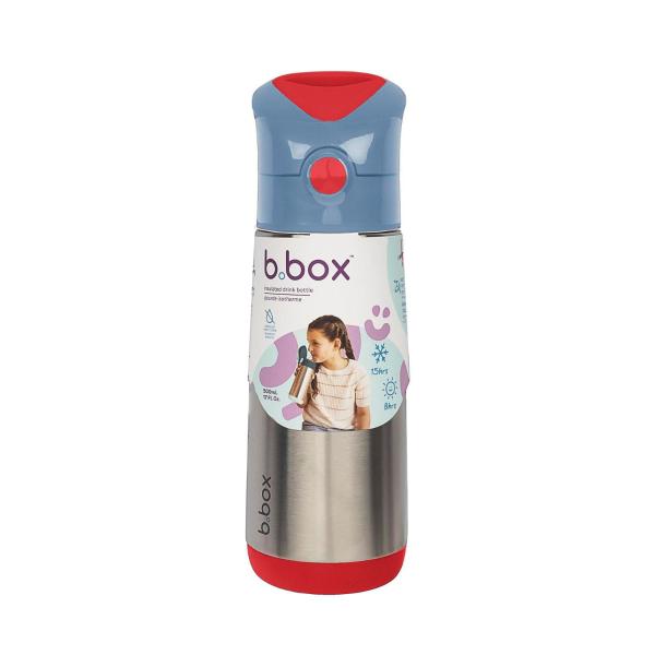 Insulated Drink Bottle Straw Top 500ml
