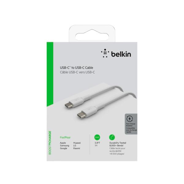 Boostcharge Usb-c To Usb-c Cable- 1m - White