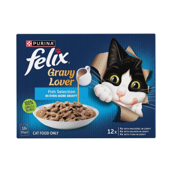Gravy Lovers Fish Selection Cat Food 12x85g