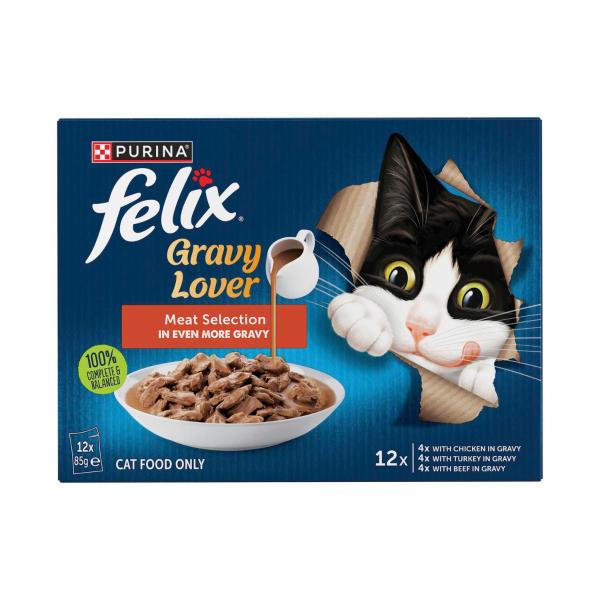 Gravy Lovers Meat Selection Cat Food 12x85g