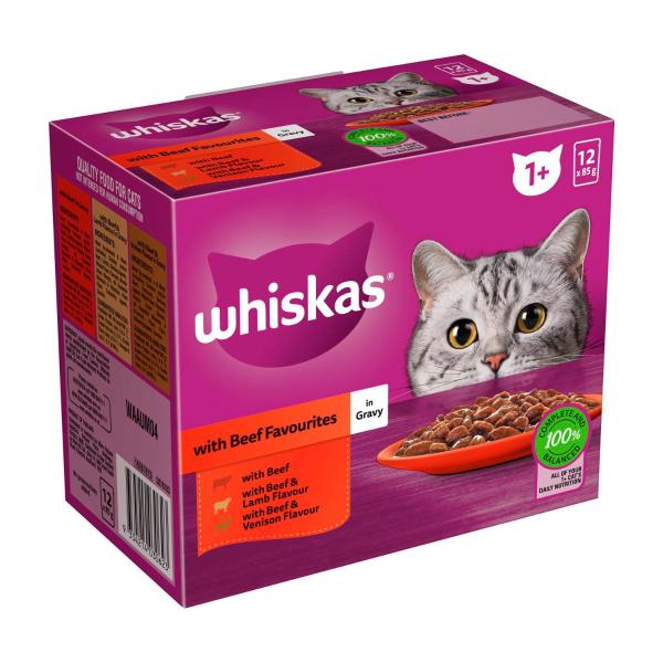 Favourites Beef In Gravy Cat Food 12x85g