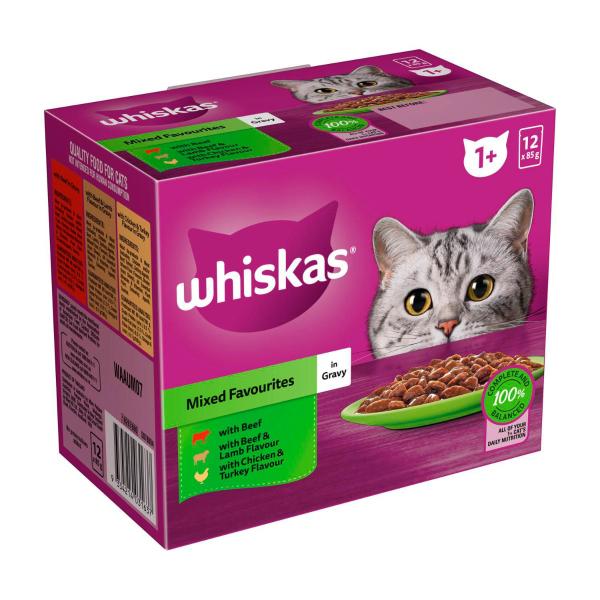 Favourites Mixed In Gravy Cat Food 12x85g
