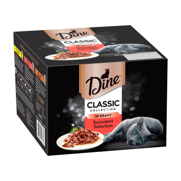 Classic Collection Adult Wet Cat Food Succulent Selection In Gravy 24x85g Pouches
