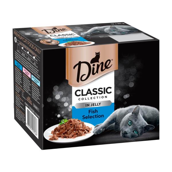 Classic Collection Pouch Cat Food Fish Selection In Jelly 12x85g