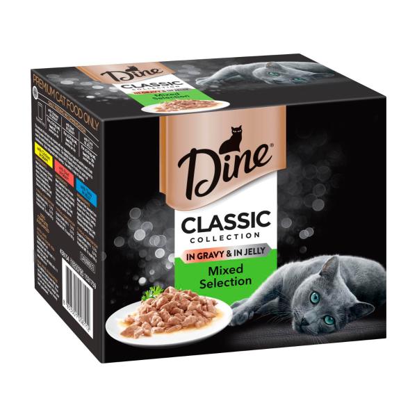 Classic Collection Pouch Cat Food Mixed Selection In Jelly Gravy 12x85g