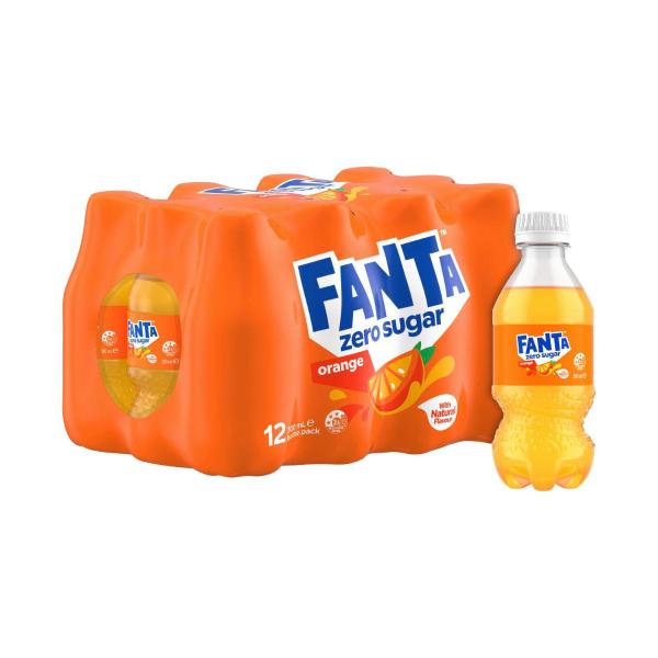 Orange Zero Sugar Soft Drink Multipack Bottles 300ml