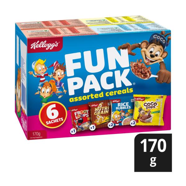 Fun Pack Assorted Breakfast Cereals 6 Sachets