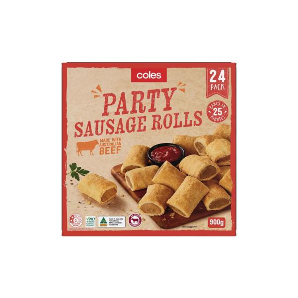 Frozen Party Sausage Rolls 24 Pack