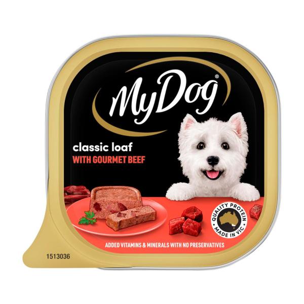Classic Loaf With Gourmet Beef Tray Adult Wet Dog Food