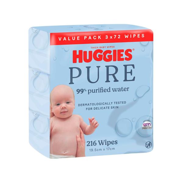 Pure 99% Purified Water Baby Wipes