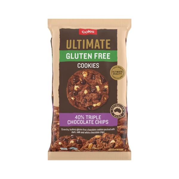 Ultimate Gluten Free Cookies 40% Triple Chocolate Chips