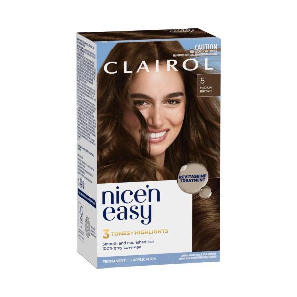 Nice 'n Easy 5 Natural Medium Brown Permanent Hair Colour
