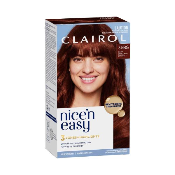 Nice 'n Easy 3.5bg Natural Dark Burgundy Permanent Hair Colour
