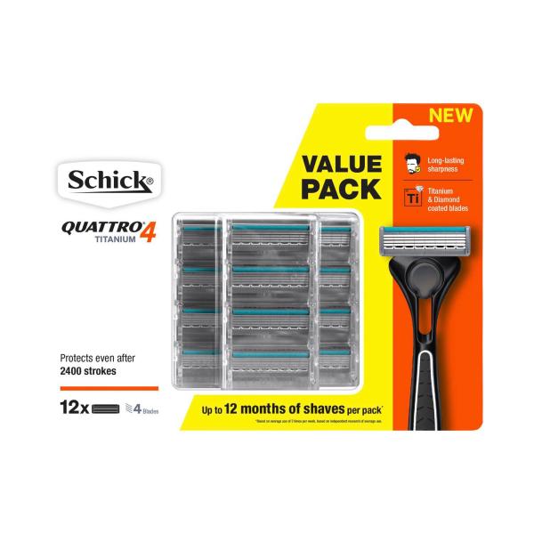 Quattro 4 Titanium Razor Blades