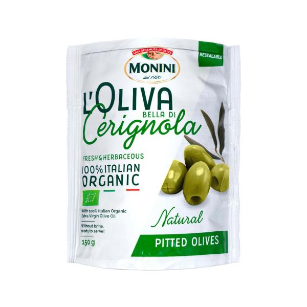 Organic Olives Green Pitted Bella Di Cerignola