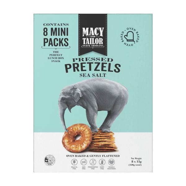 Pressed Pretzels Sea Salt 8 Pack