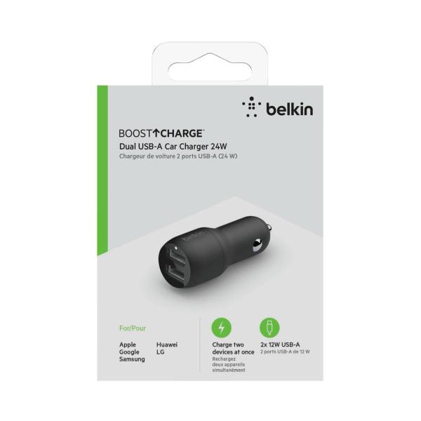 Boost Dual Usb-a Car Charger 24w