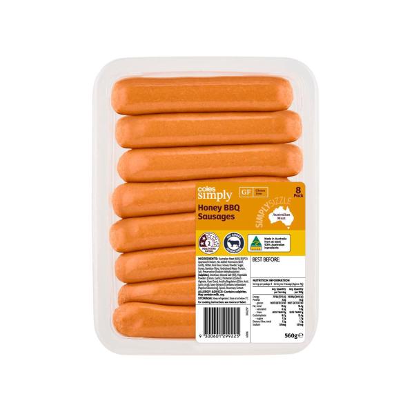 Honey Bbq Sausages 8 Pack