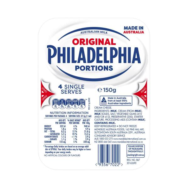 Portions Cream Cheese Original Spread