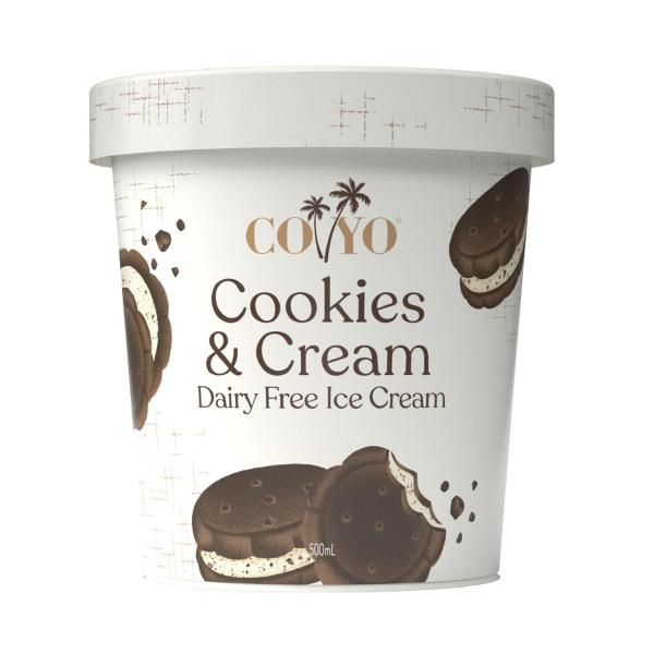 Dairy Free Probiotic Ice Cream Cookies & Cream