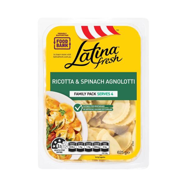 Fresh Ricotta & Spinach Agnolotti Pasta 4 Serve