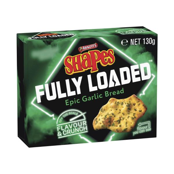 Shapes Fully Loaded Garlic Bread Cracker Biscuits