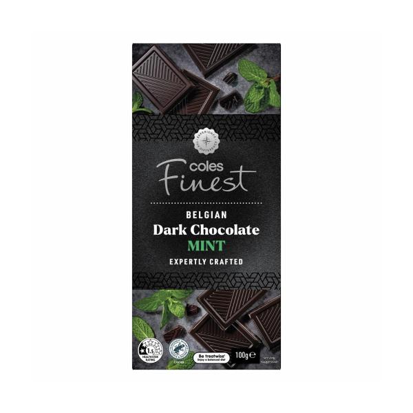Belgian Dark Chocolate Block With Mint