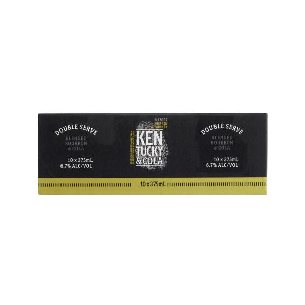 Bourbon Double Serve & Cola Can 375ml 10pk