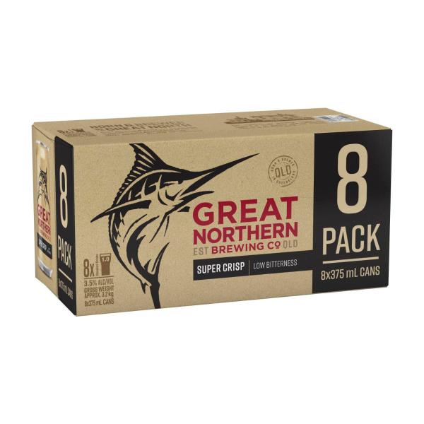 Super Crisp Lager 8pk Can 375ml