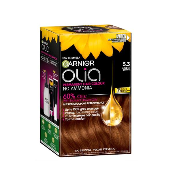 Olia Hair Colour 5.3 Golden Brown