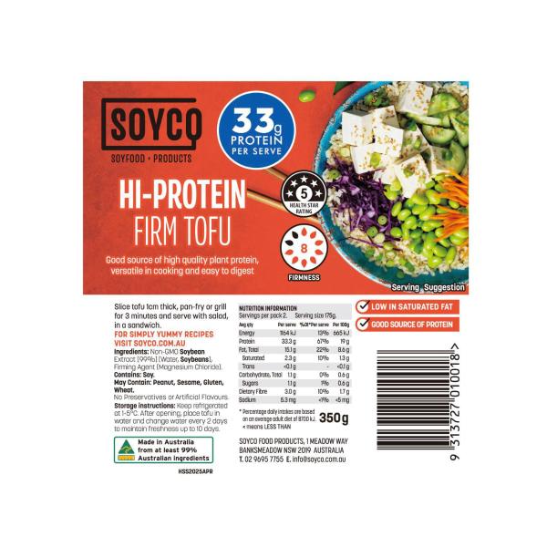 Tofu Hi-protein Firm Block