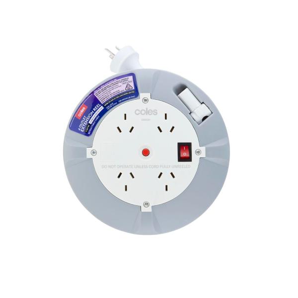 4 Outlets 5m Cassette Reel